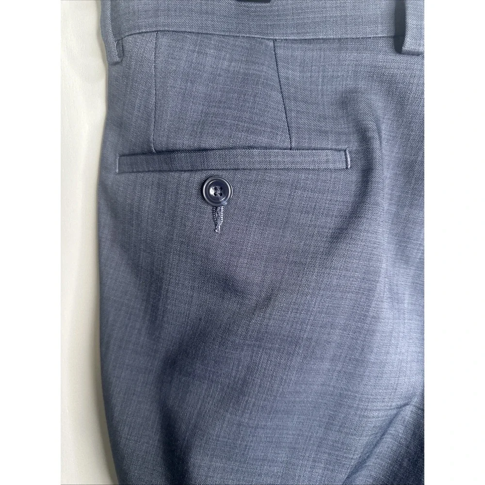 Michael Kors Dress Pants Mens 33Wx30L Blue‎ Dress  Pants Classic Slacks - Picture 9 of 15